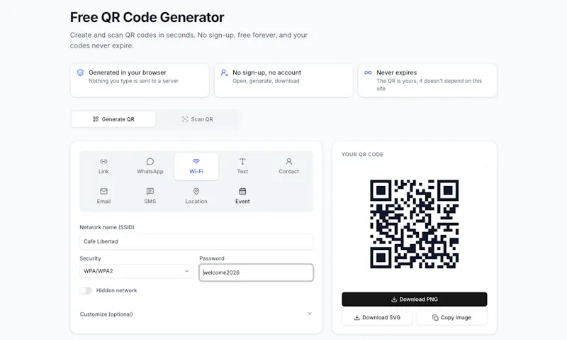 AnyQR screenshot 2