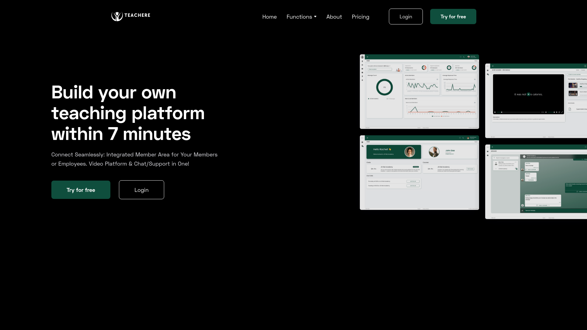 وسائط Teachere.io - قم بتشغيل الدورة التدريبية أو التدريب أو المجتمع بنقرة. 1