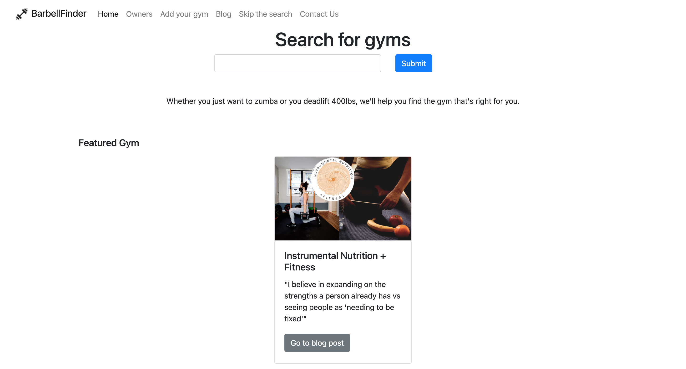 BarbellFinder gallery image