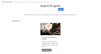 BarbellFinder gallery image