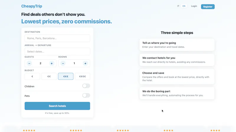 CheapyTrip screenshot 1