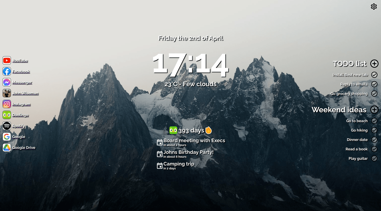 Best New Tab gallery image