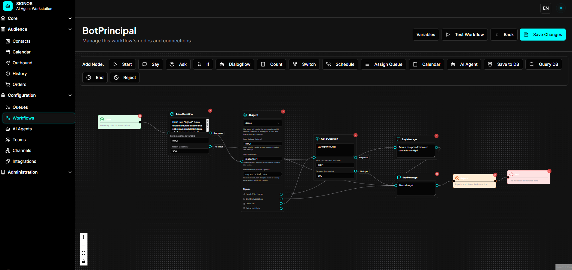 Signos - Screenshot 2 showing product features and functionality