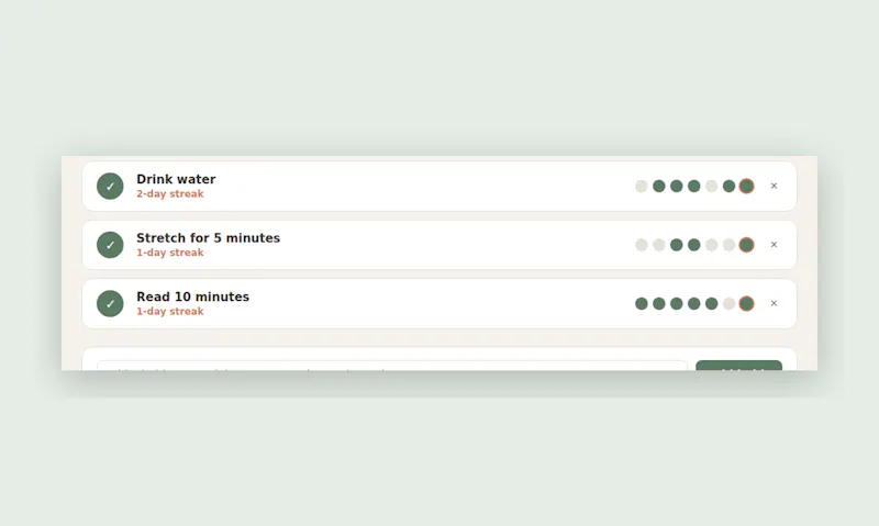 Habit Wellness Tracker screenshot 3