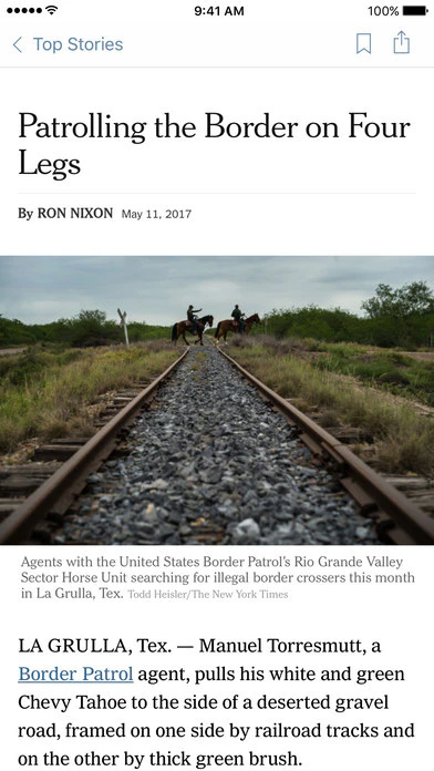 NYTimes 6.0 for iOS Image