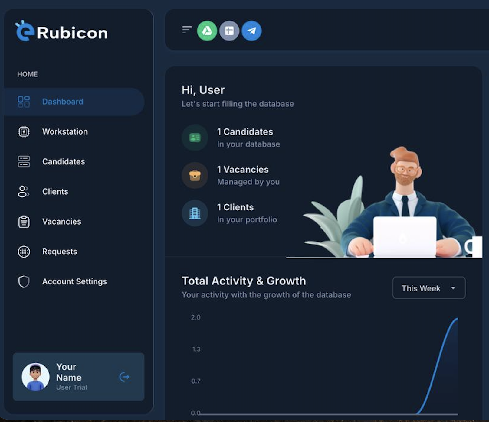 eRubicon — AI CV Converter & ATS - Screenshot 2 showing product features and functionality