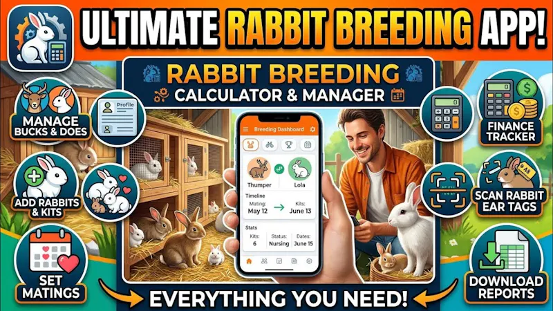 Rabbit Breeding Calculator screenshot 1 (video preview)
