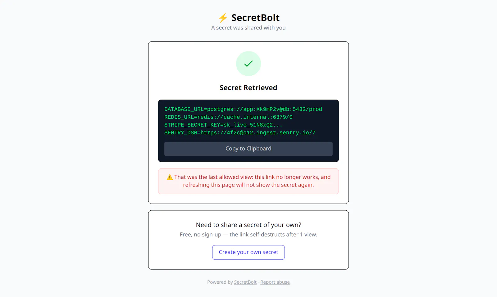 SecretBolt screenshot 5