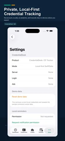CredentialDesk: CE Tracker gallery image