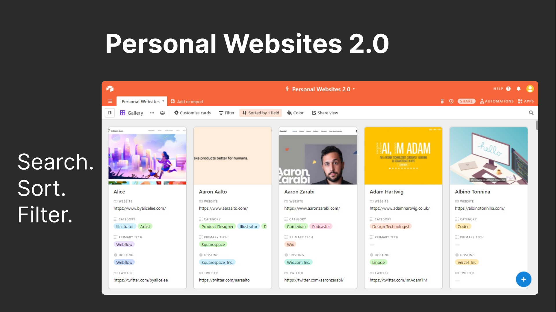 Personal Websites 2.0 gallery image