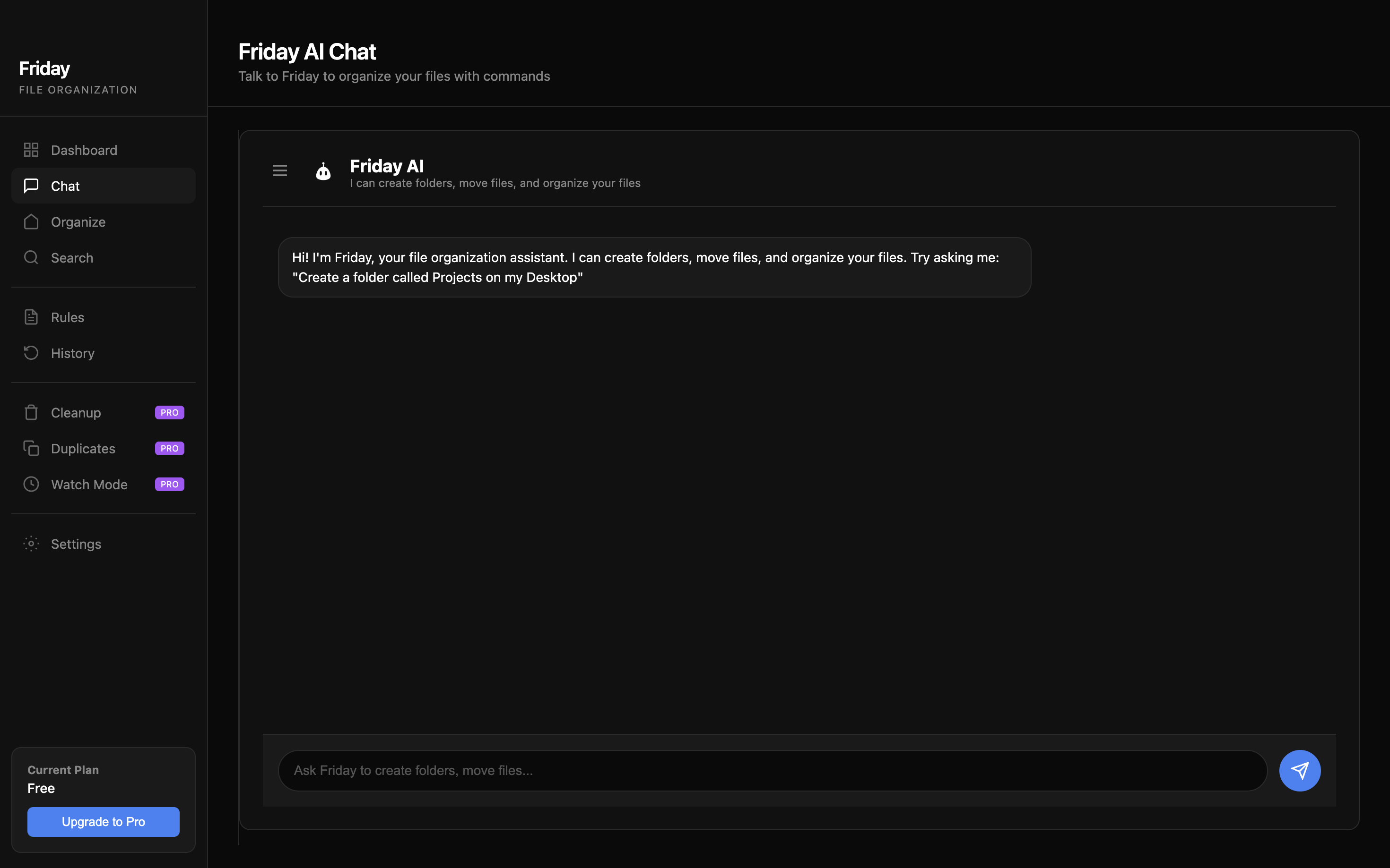 Friday V2 - Screenshot 2 showing product features and functionality