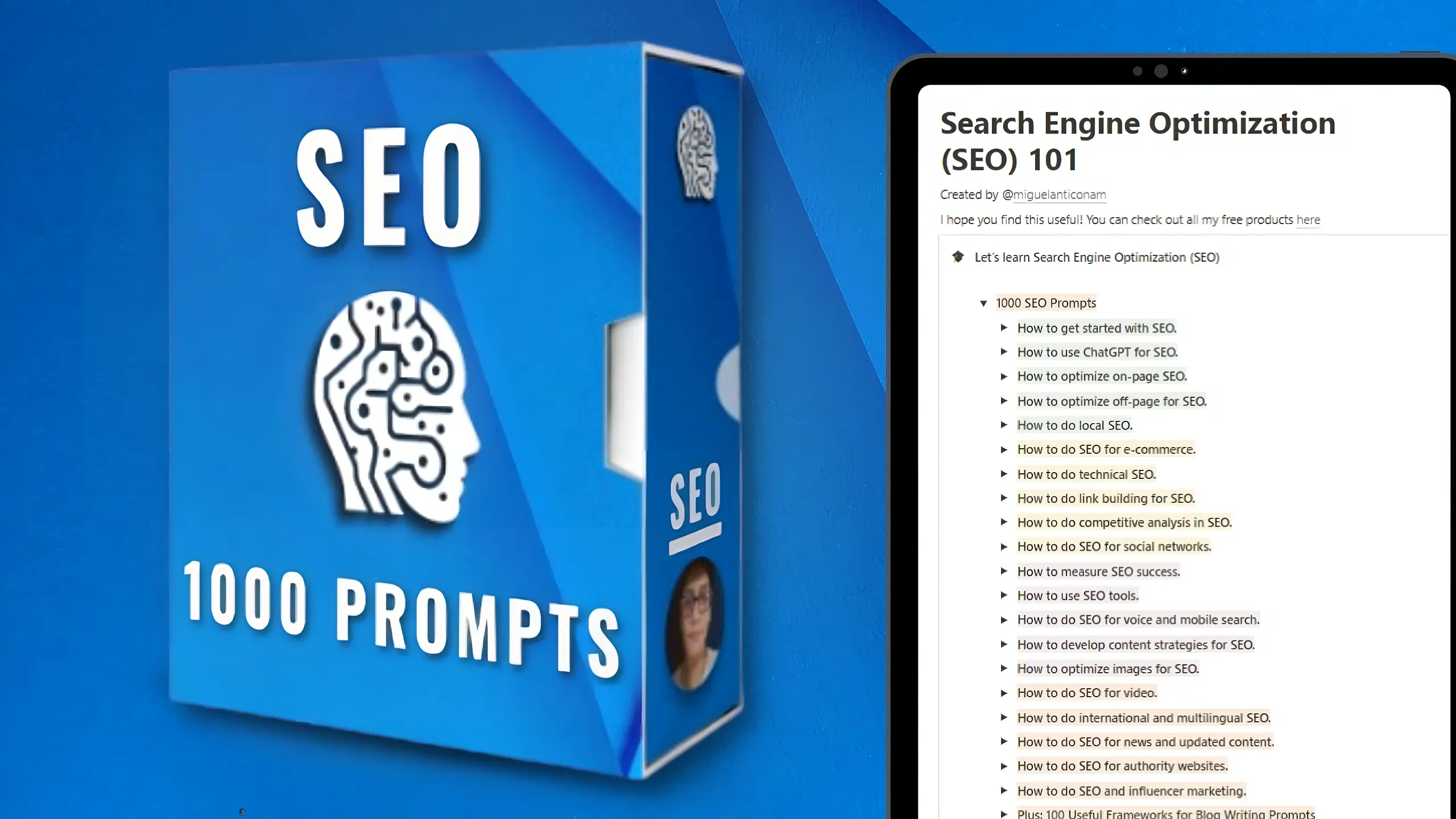1000+ SEO Prompts Template gallery image