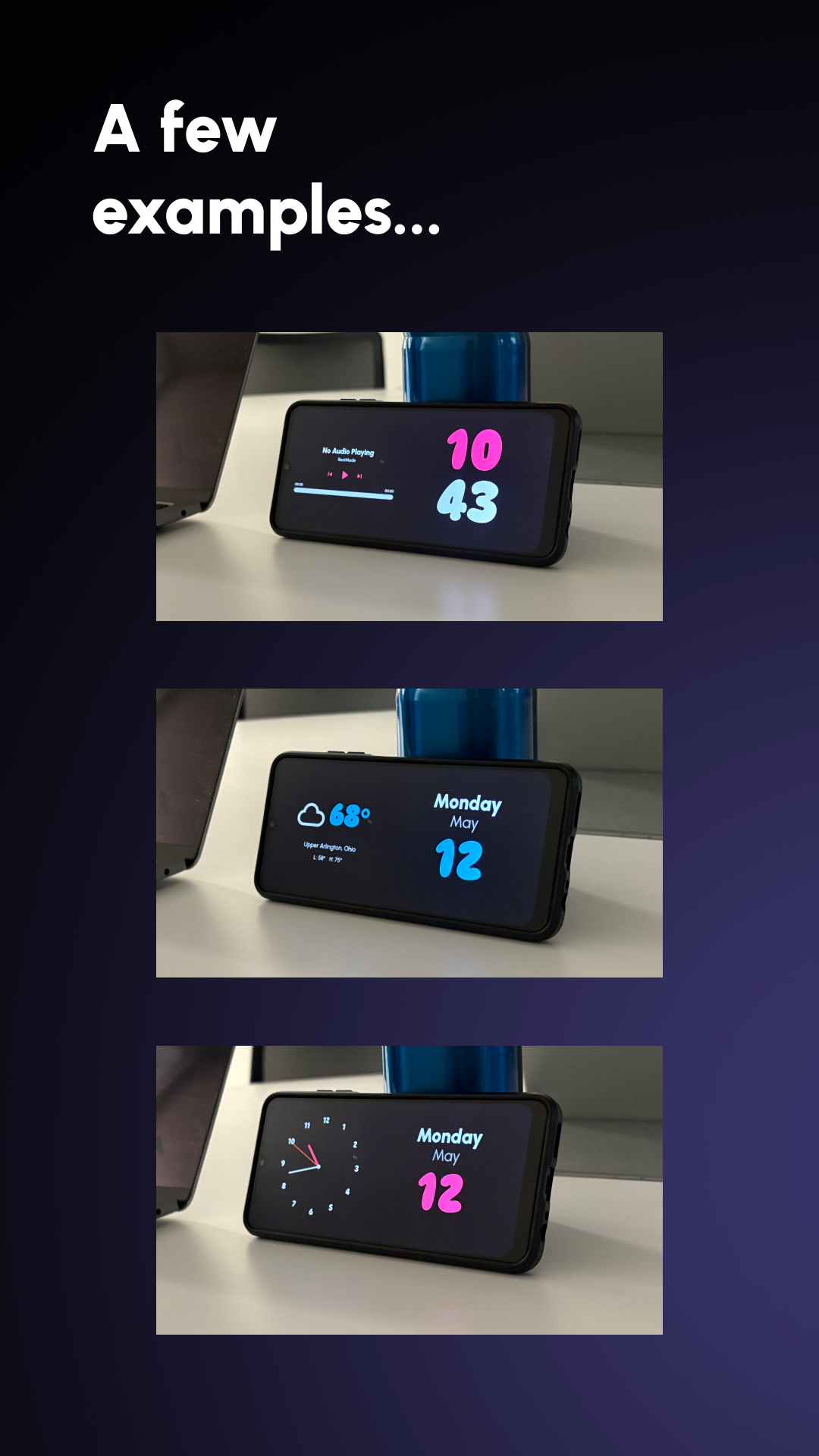 RestMode - Smart Clock Display - Verander uw Android -telefoon in een slim display. media 2
