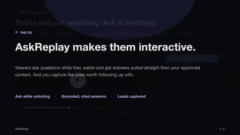 AskReplay screenshot 1 (video preview)