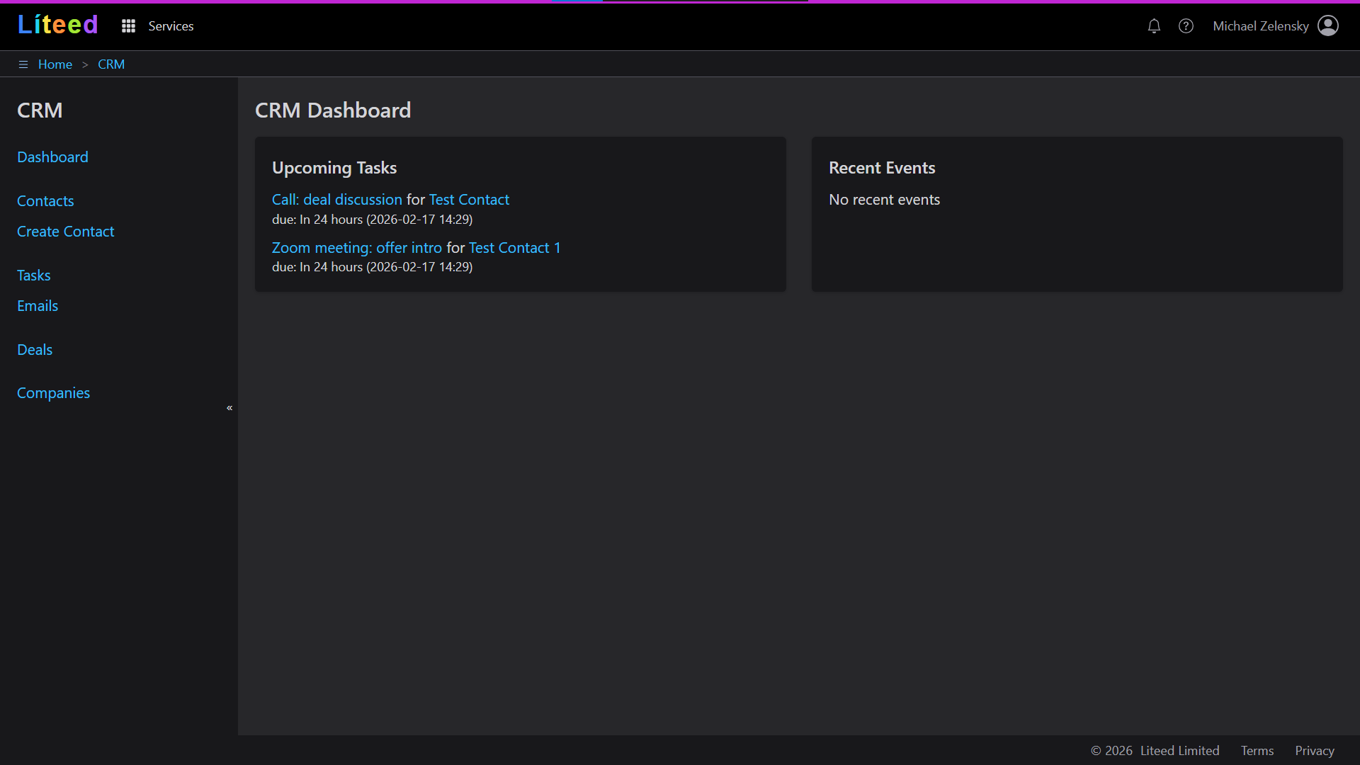 Liteed CRM - Screenshot 3 showing product features and functionality