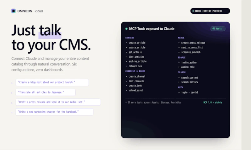 OMNICON.cloud screenshot 2