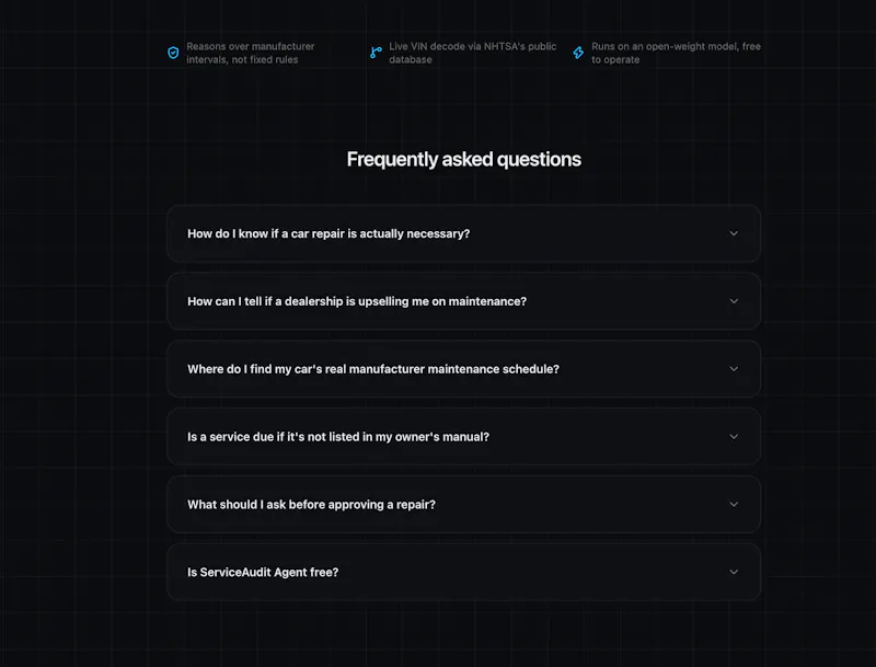 Service Audit agent screenshot 6