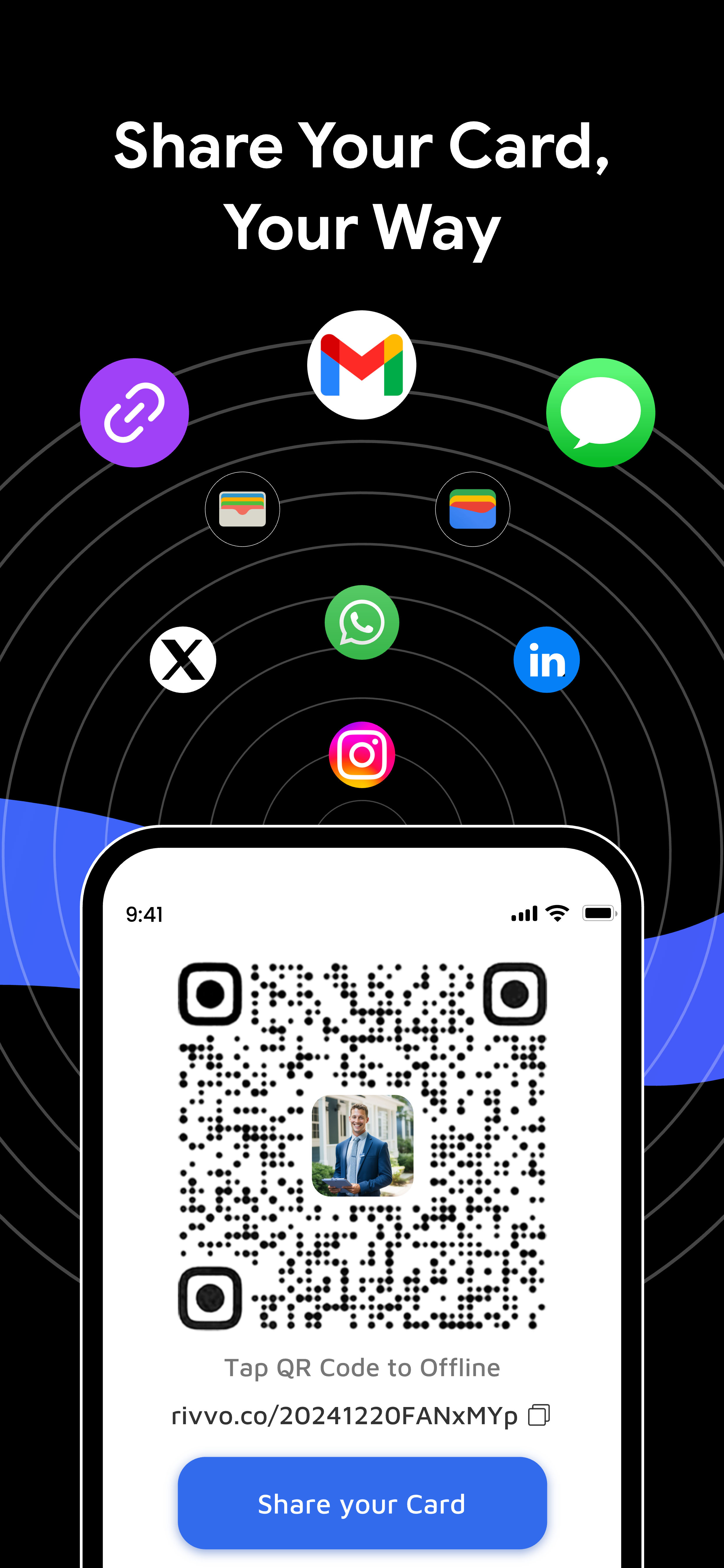 리보 - Ditch Paper, Go Digital - 현대적인 명함이 간단하게 만들어졌습니다. 미디어 3