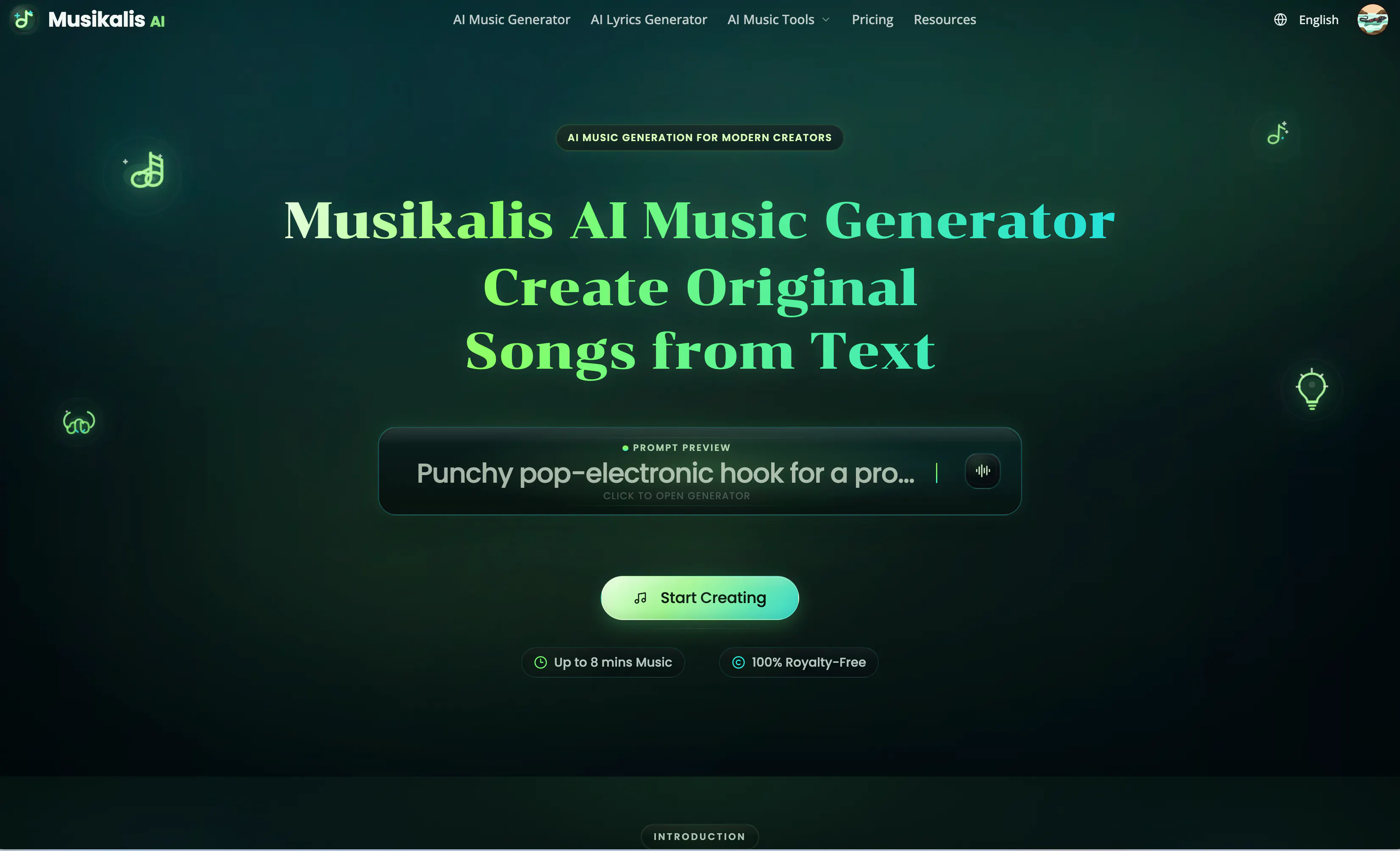Musikalis 제품 배너
