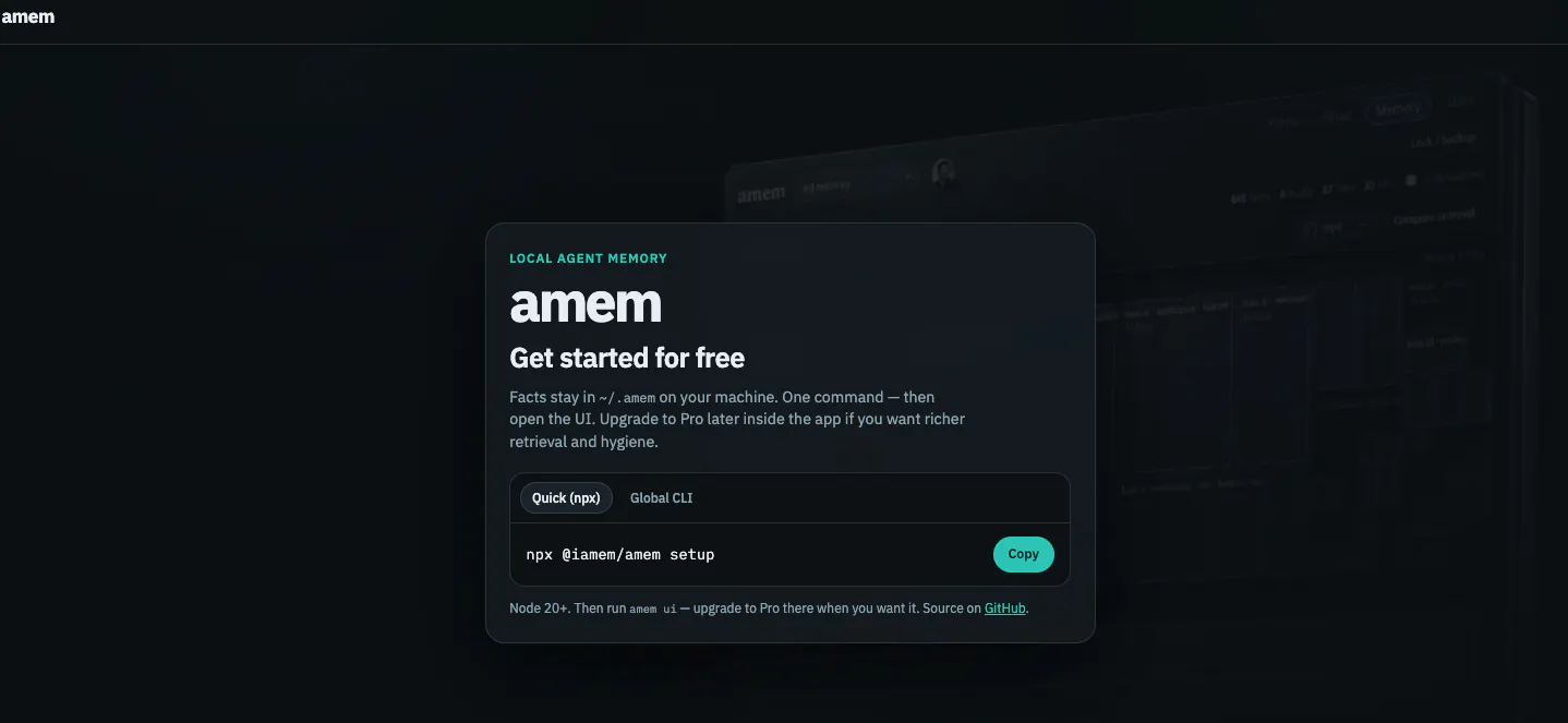 amem — get started 截图