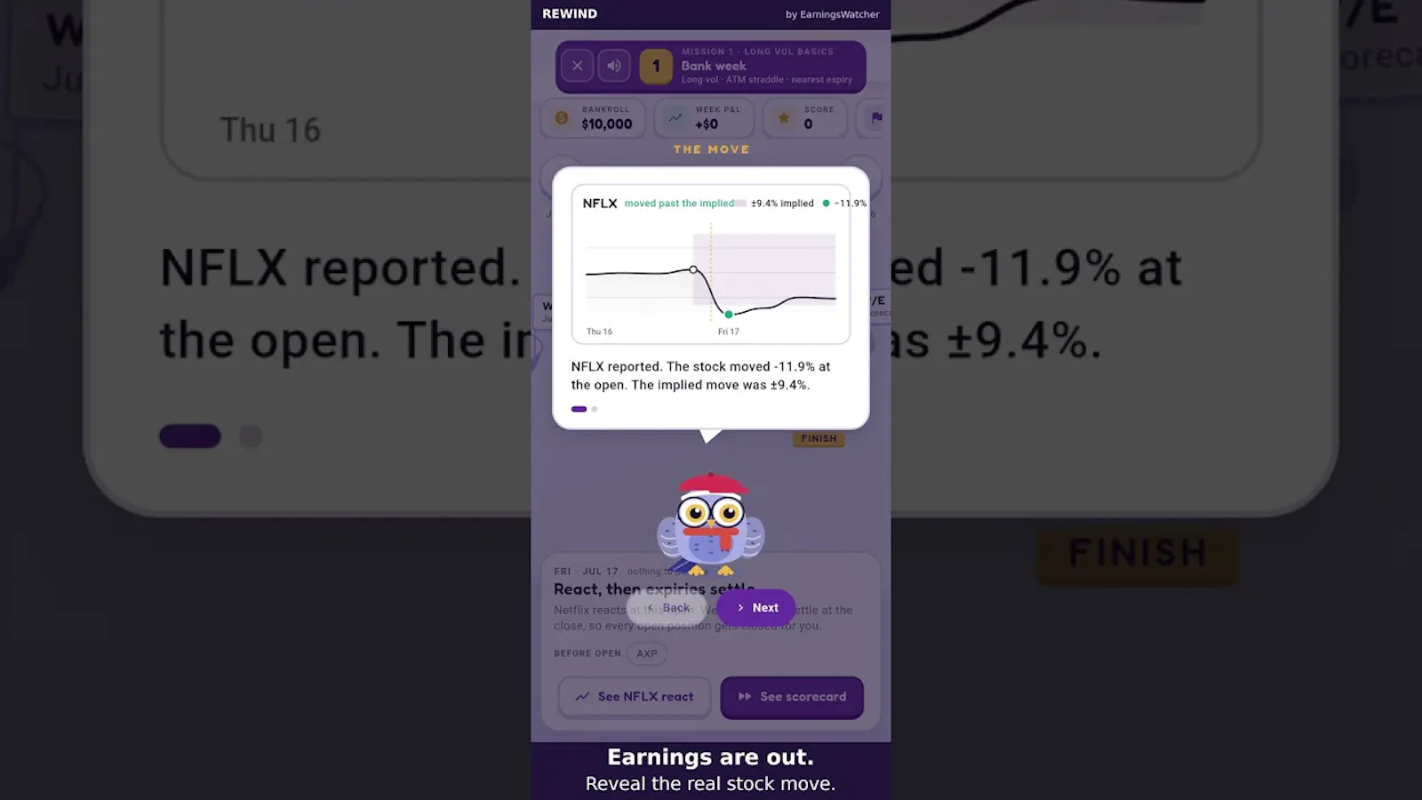 Rewind by EarningsWatcher screenshot 1 (video preview)