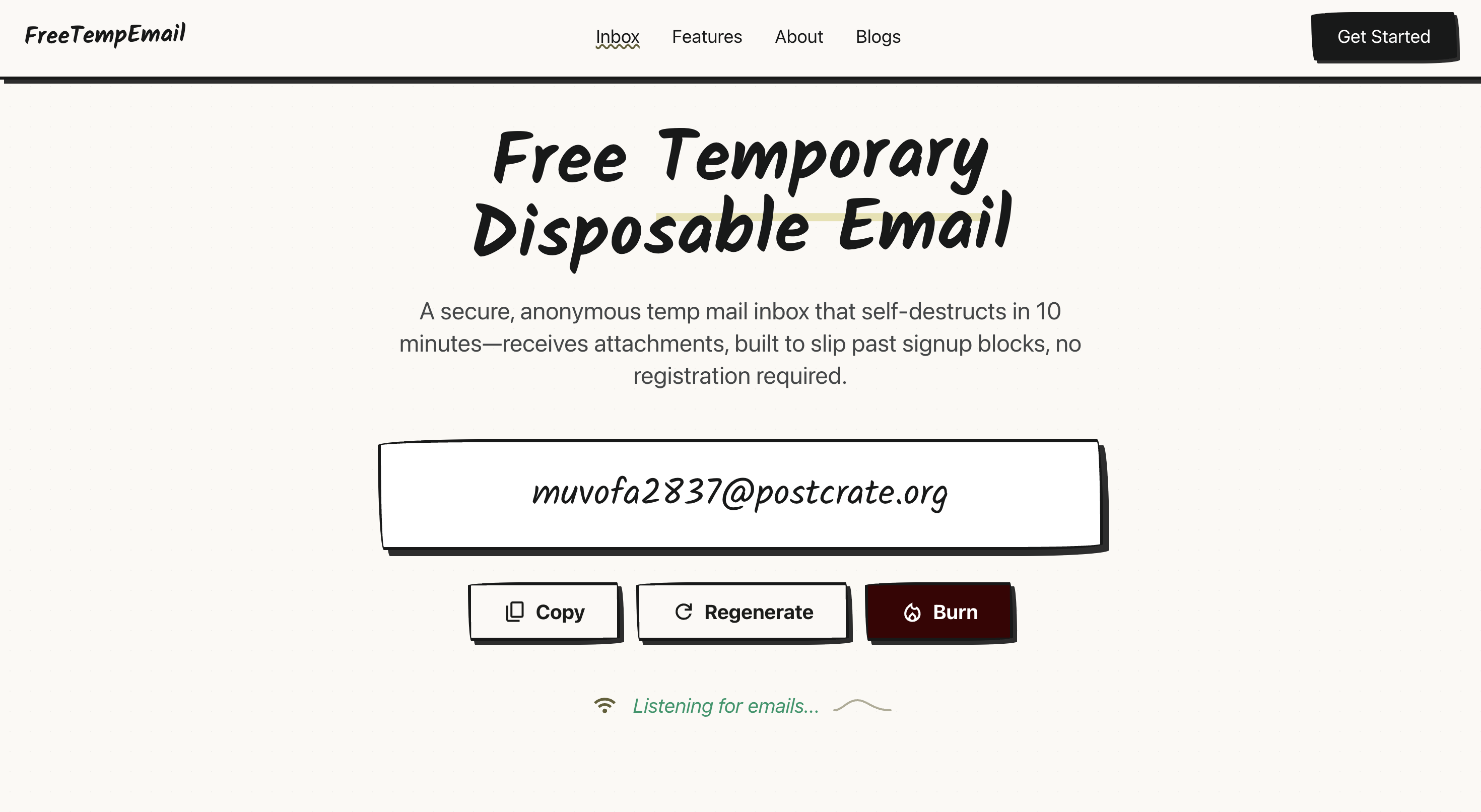 FreeTempEmail gallery image
