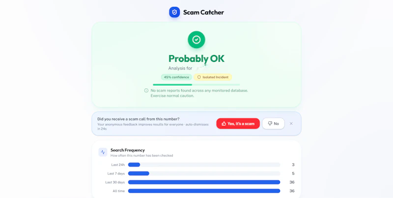 Scam Catcher screenshot 2