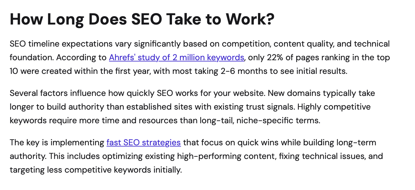 Fast SEO Fix - Screenshot 5 showing product features and functionality