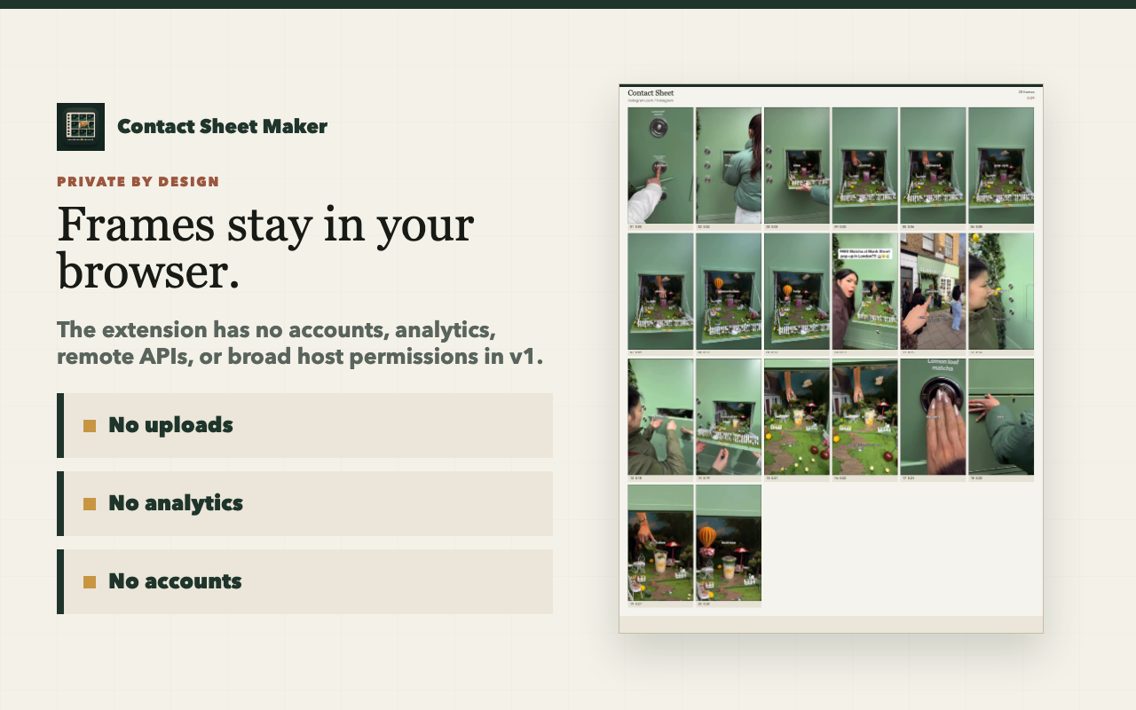 Contact Sheet Maker gallery image