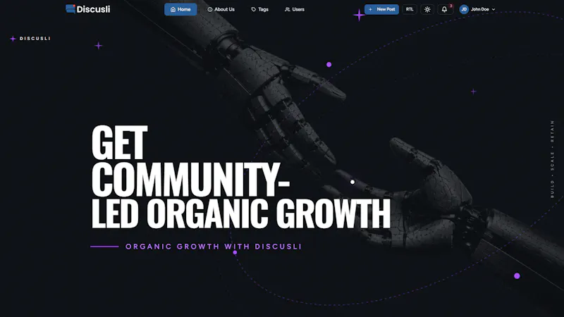 Discusli - Community Forum Template screenshot 4