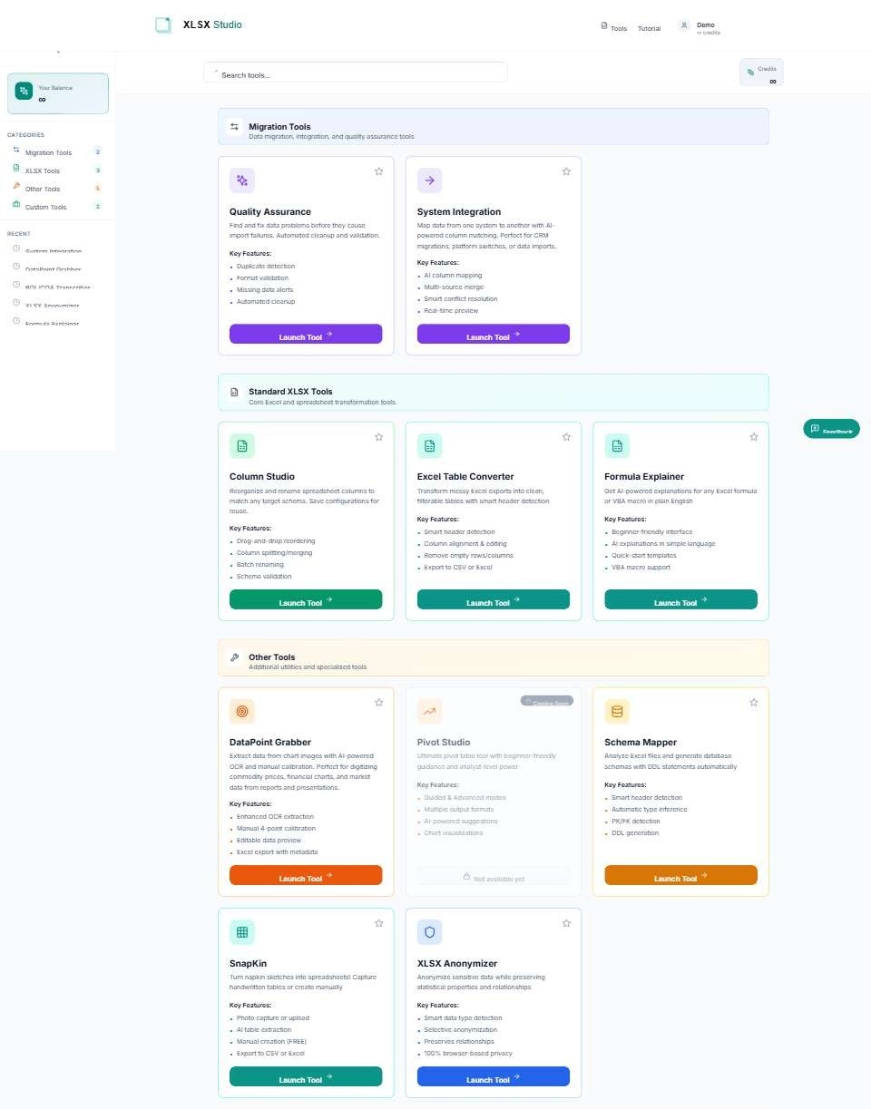 XLSX Studio - Screenshot 2 showing product features and functionality