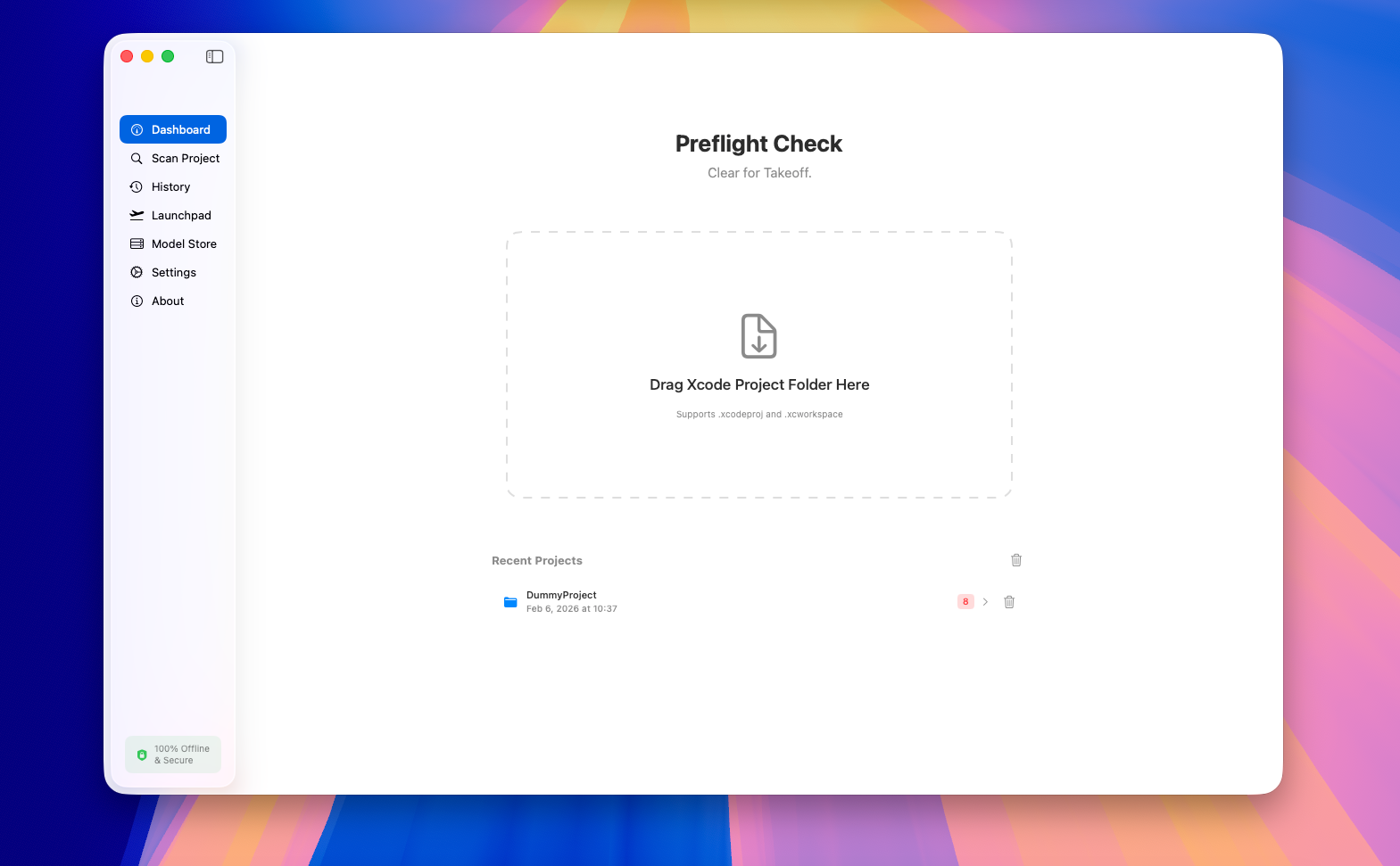 Oxbit PreFlight - Main product screenshot demonstrating key features and user interface
