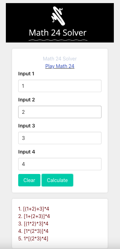 Math 24 Solver media 3