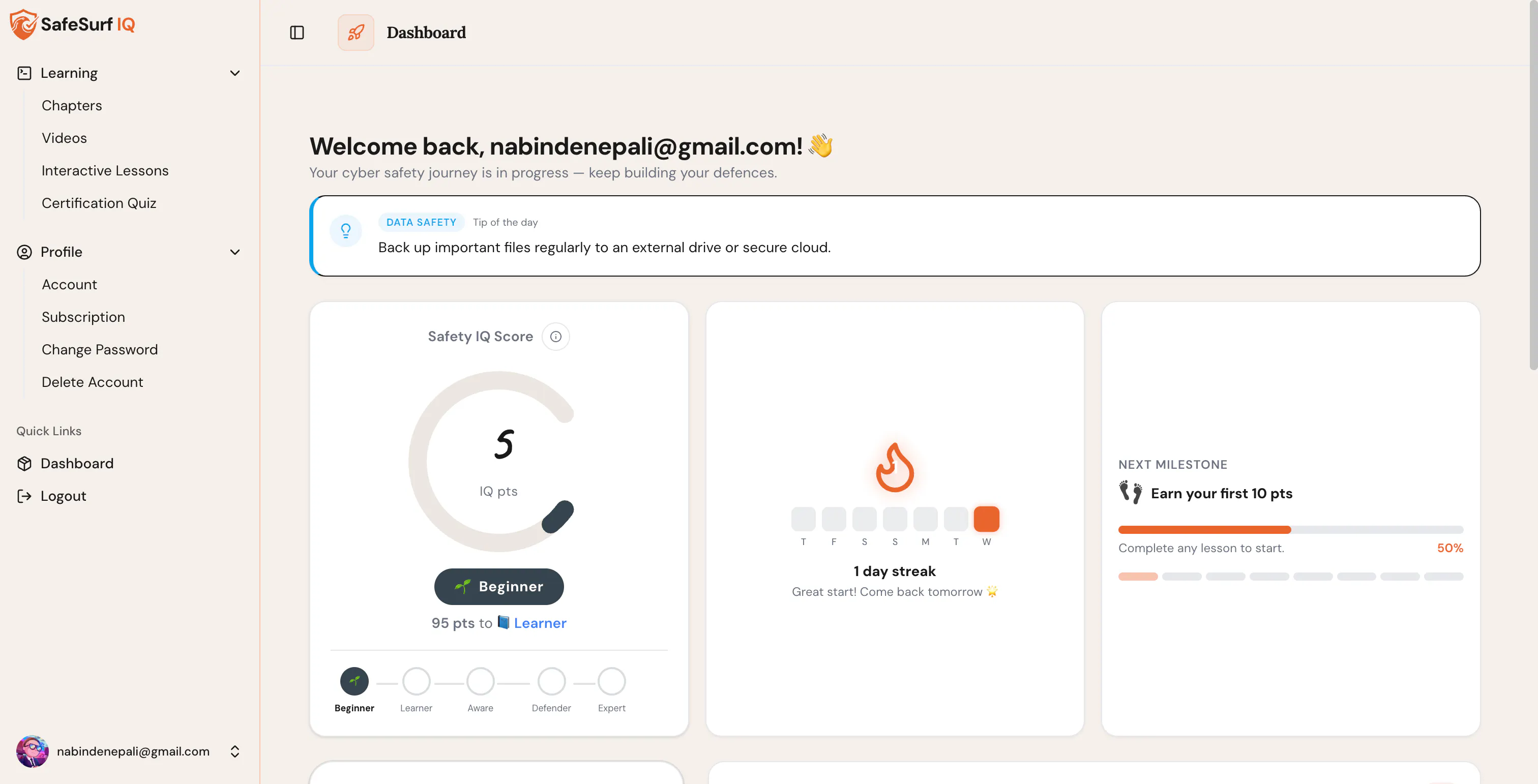 SafeSurf IQ: Security Training Platform gallery image