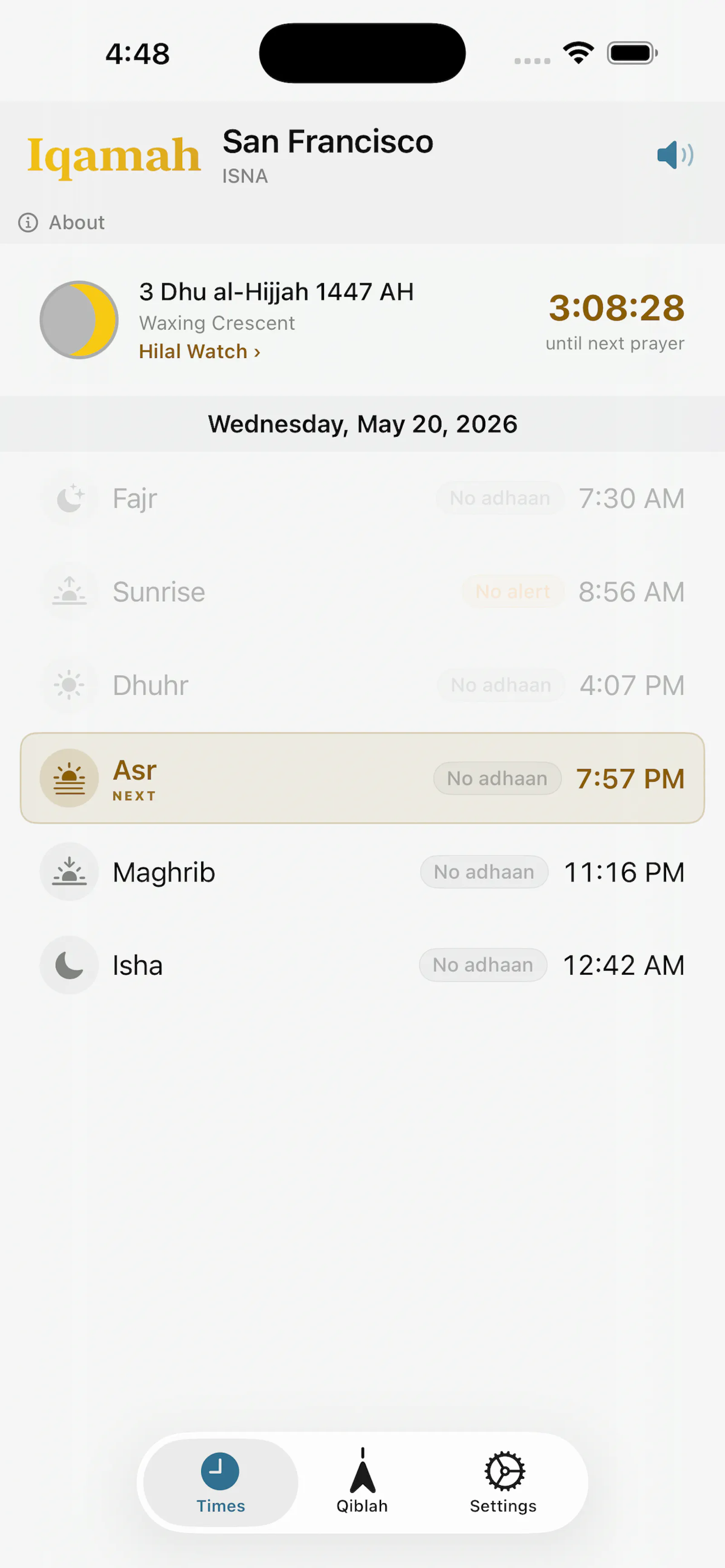 Iqamah screenshot 1