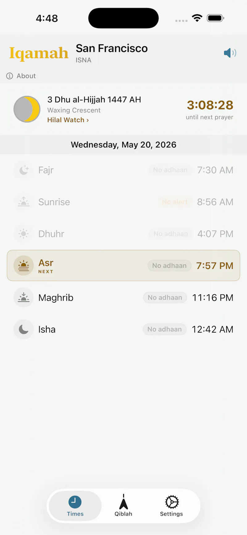 Iqamah screenshot 1