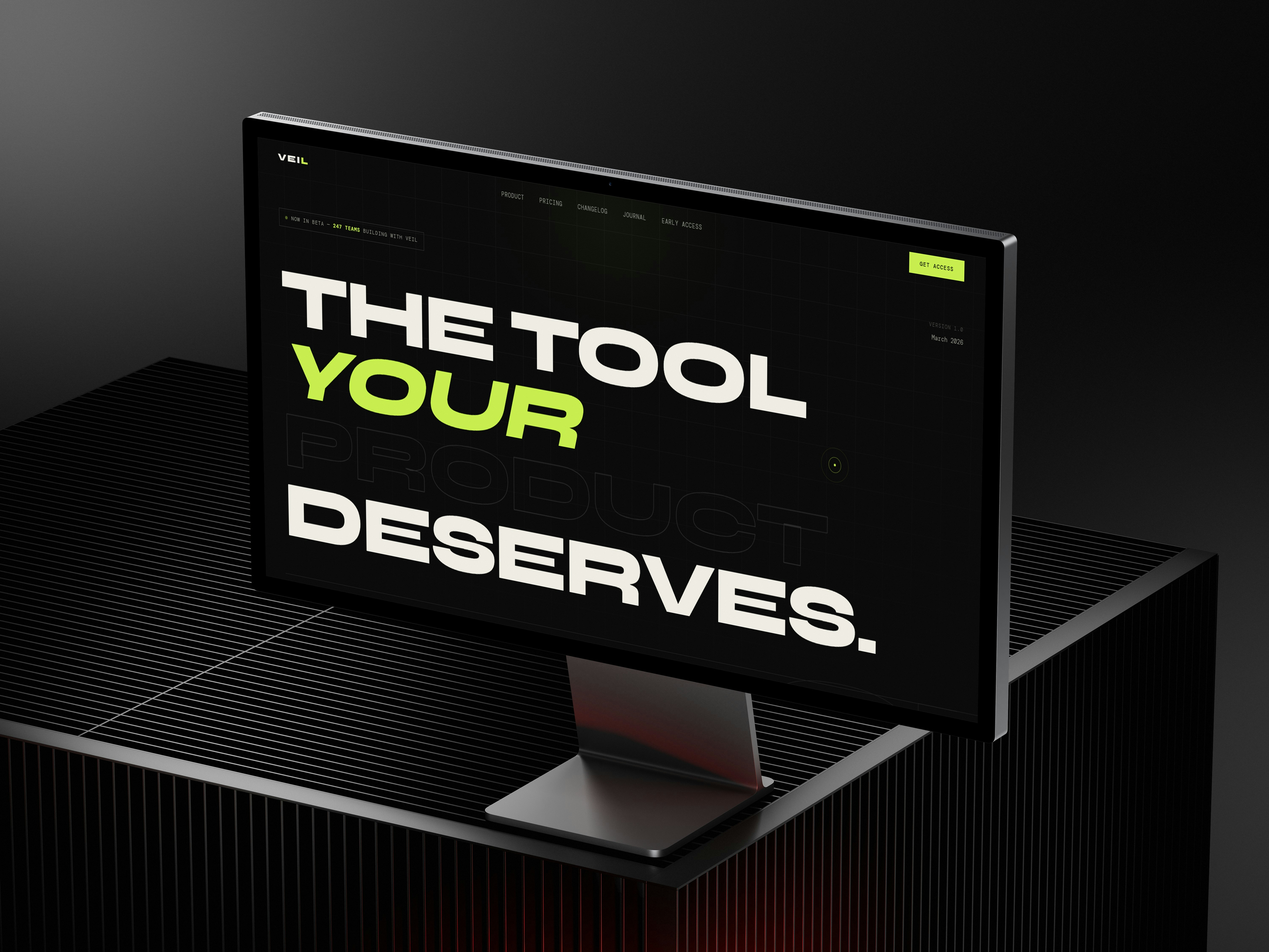 VEIL-Dark HTML Template for AI Startups