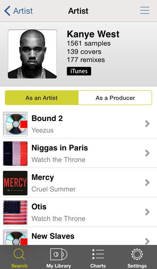 WhoSampled for iOS gallery image