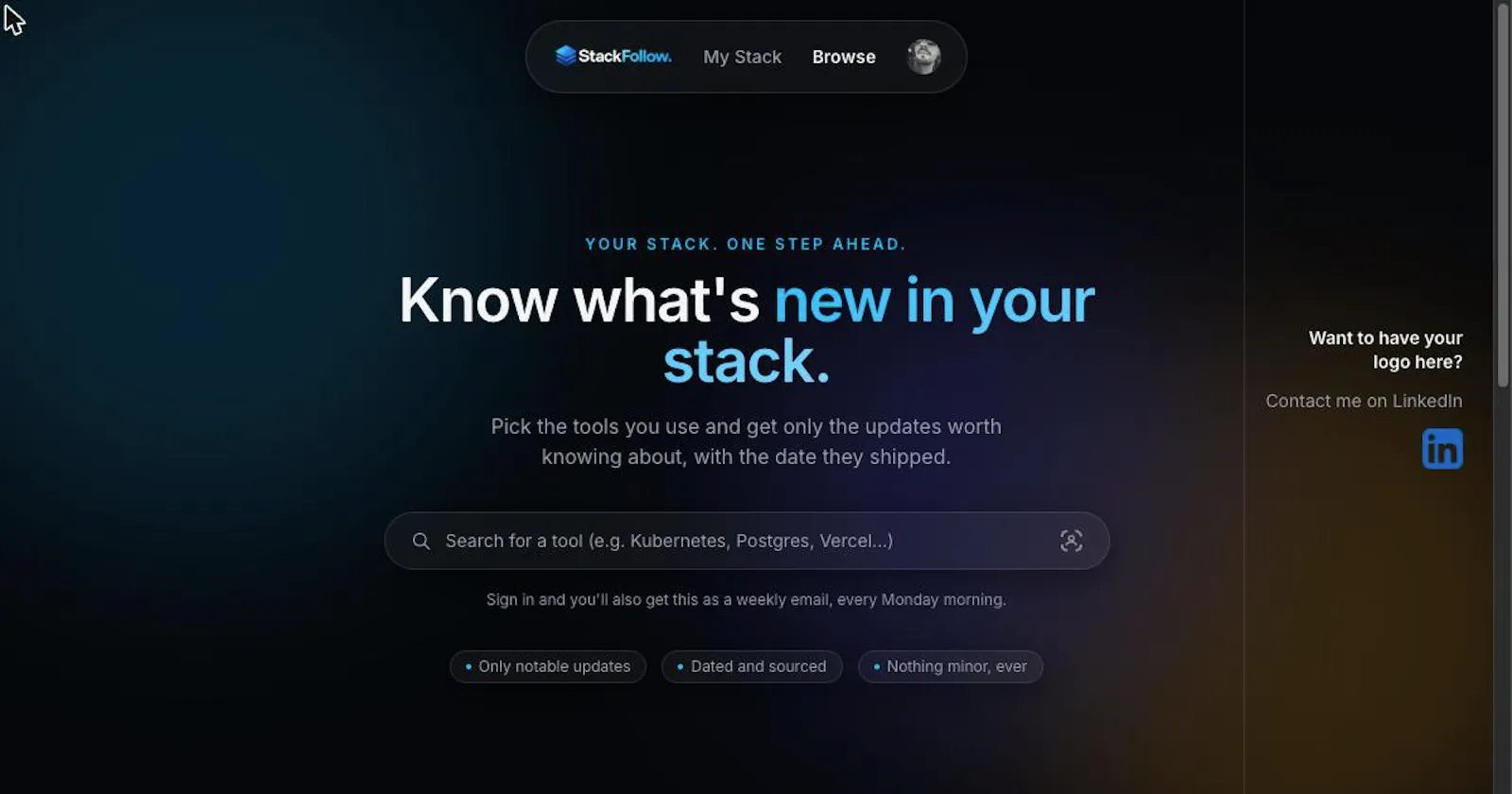 StackFollow screenshot 1