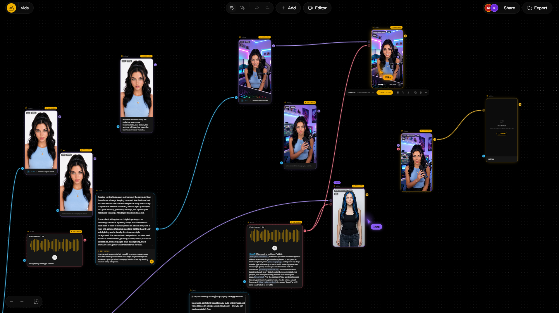 Bonzi Studio - The 1st AI Editing studio gallery image