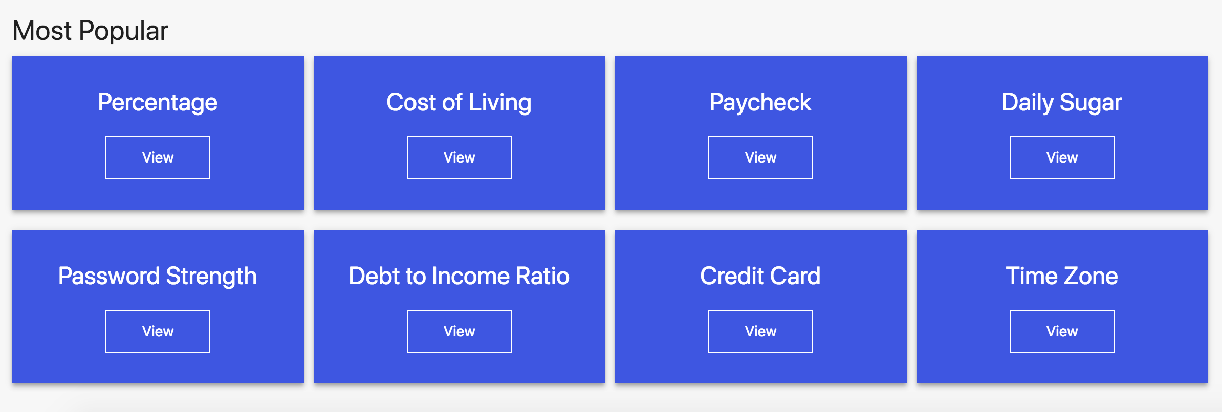 Calculator Index gallery image