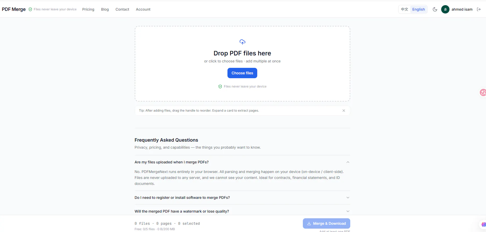 PDFMergeNext gallery image