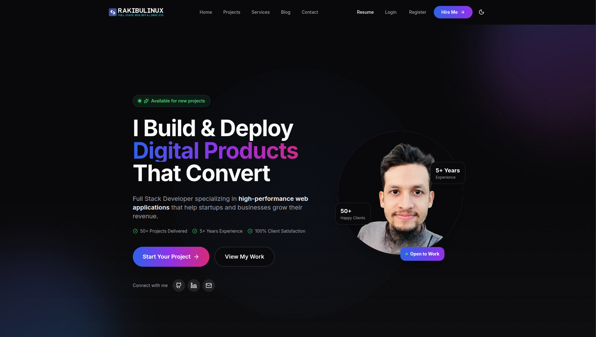 RAKIBULINUX - Main product screenshot demonstrating key features and user interface