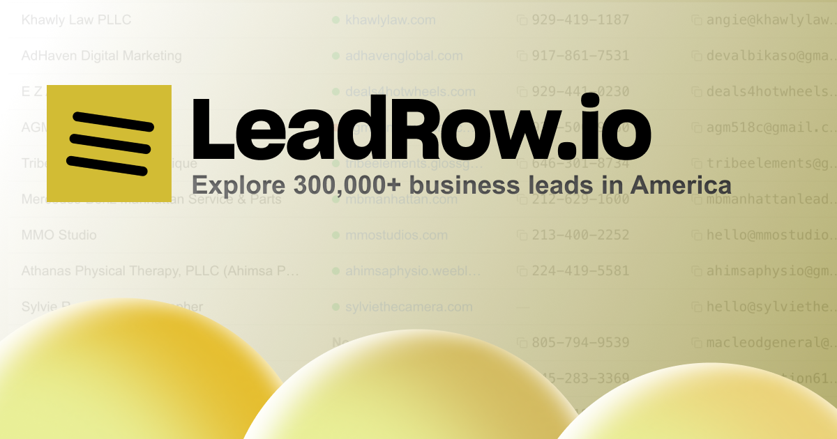 LeadRow.io gallery image
