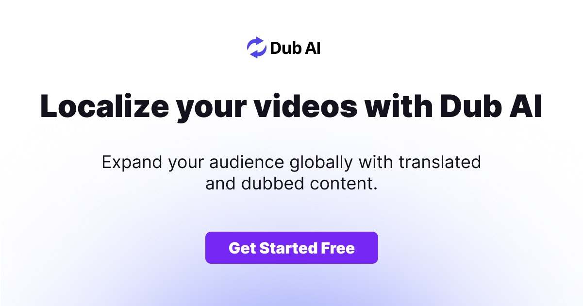 dub-ai-2 - Translate and dub your videos in minutes with AI