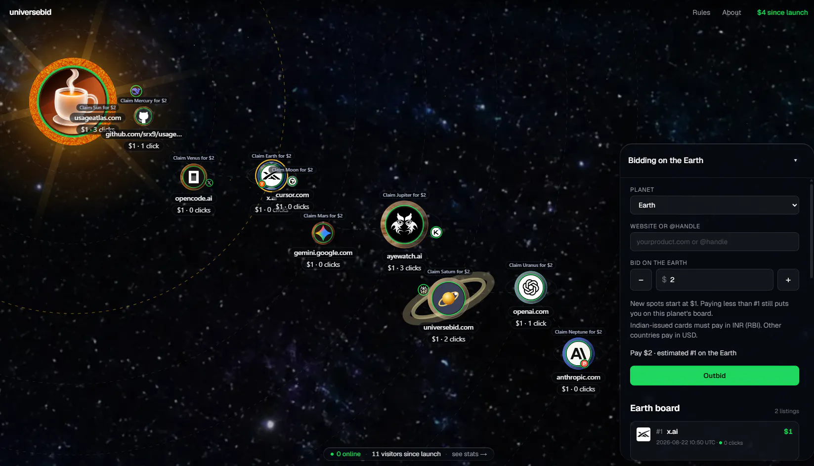 UniverseBid screenshot 2
