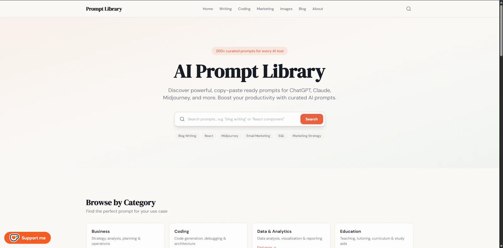 Prompt Library screenshot 1