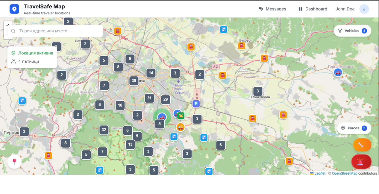 TravelSafe Map gallery image
