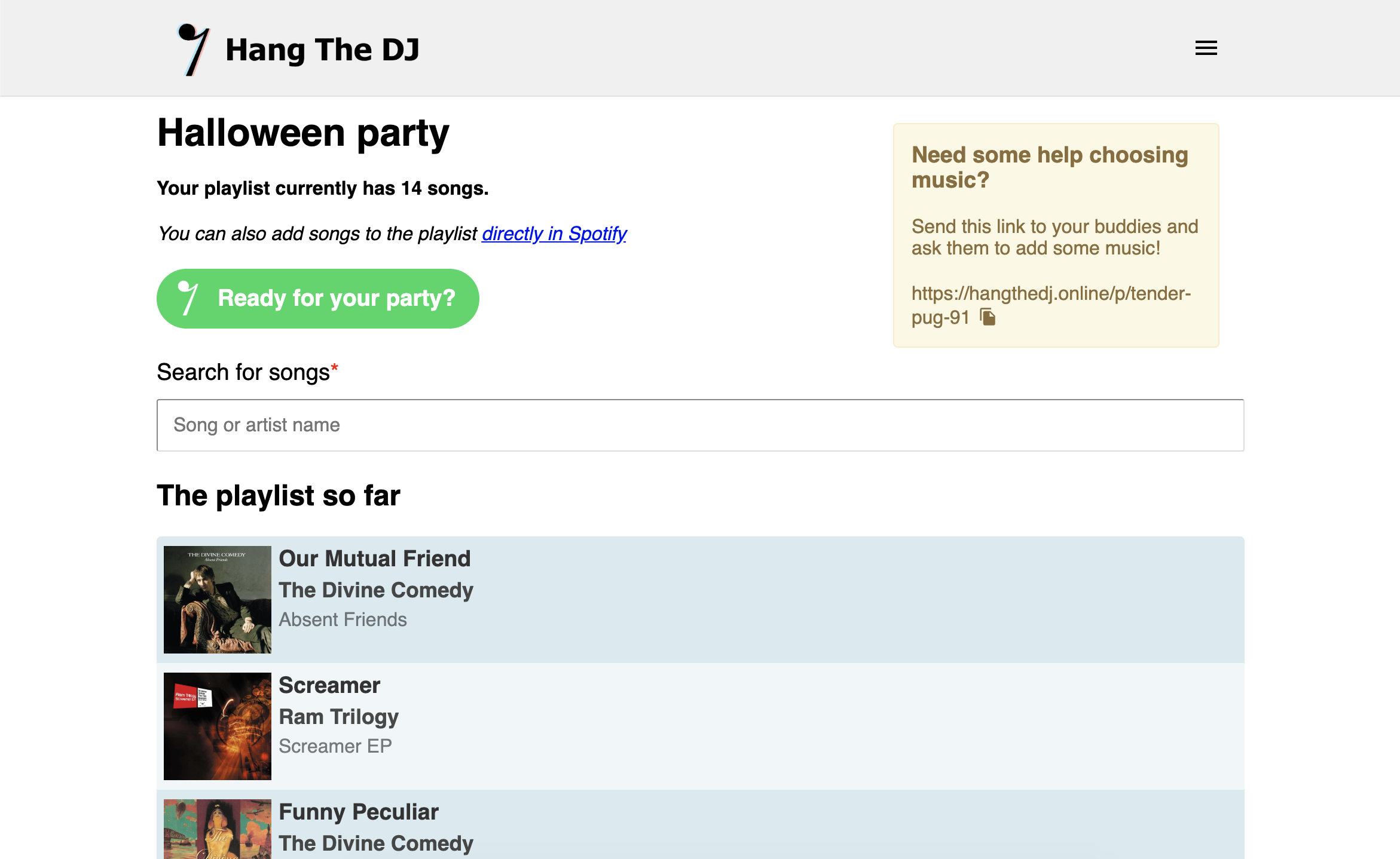 Hang The DJ gallery image