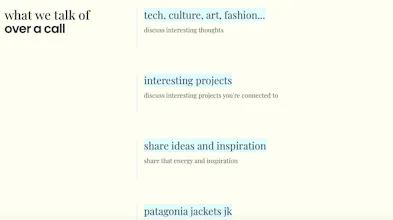 Over a call gallery image